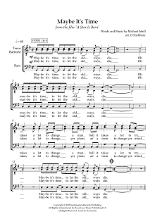 Maybe It's Time (arr. Dom Stichbury) 