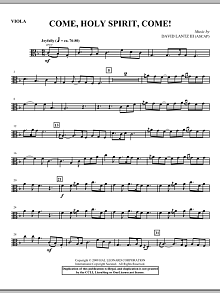 Come, Holy Spirit, Come! - Viola 