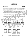 Big Mouth - Guitar Chord Chart