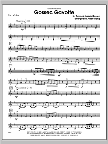 Gossec Gavotte - Violin 2 