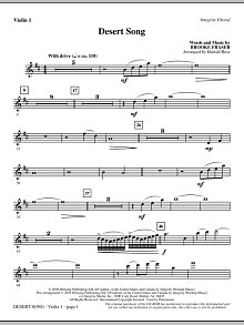 Desert Song - Violin 1 
