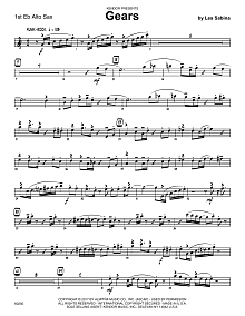 Gears - 1st Eb Alto Saxophone 