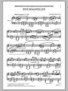 Five Bagatelles (I) 