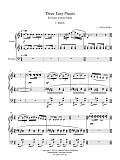 Three Easy Pieces for piano in three hands 1. March