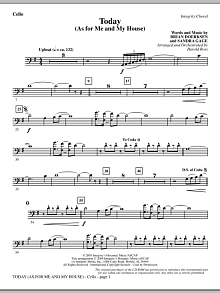 Today (As For Me And My House) - Cello 