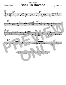 Back To Havana - Solo Sheet - Trumpet 