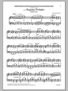 Reflections (from Ragtime Preludes) 