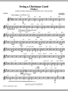 Swing A Christmas Carol (Medley) - Guitar 