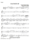 Jesus Paid It All - Violin 1