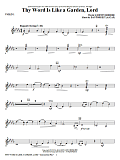 Thy Word Is Like A Garden, Lord - Violin 1
