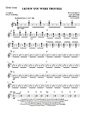 I Knew You Were Trouble - Guitar