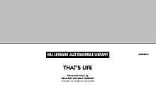 That's Life - Conductor Score (Full Score) 
