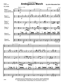 Ambiguous March - Full Score 