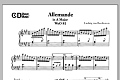 Allemande In A Major, Woo 81