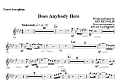 Does Anybody Here - Tenor Sax