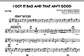 I Got It Bad and That Ain't Good - Alto Sax