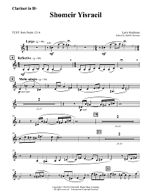 Shomeir Yisraeil - Bb Clarinet 