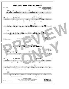 The Jedi Steps and Finale (from Star Wars: The Force Awakens) - Bass Drum 