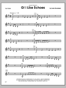 G! I Like Echoes - 1st Violin 