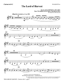 The Lord of Harvest - Bb Clarinet 2 