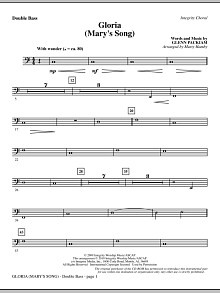 Gloria (Mary's Song) - Double Bass 