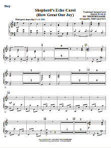 Shepherd's Echo Carol (How Great Our Joy) - Harp 