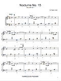 Nocturne  Op. 15, No. 1