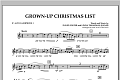 Grown Up Christmas List (with Optional Vocal Solo) - Eb Alto Saxophone 1