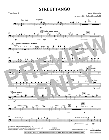 Street Tango - Trombone 1 