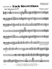 Back Street Blues - 1st Eb Alto Saxophone 