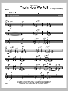 That's How We Roll - Piano 