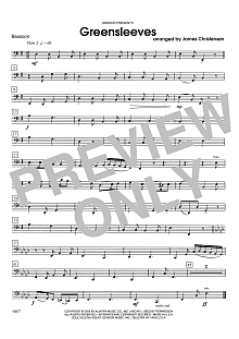 Greensleeves - Bassoon 