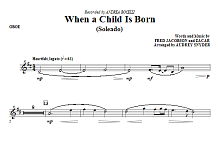 When A Child Is Born (Soleado) - Oboe 