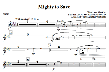 Mighty To Save - Oboe 
