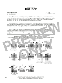 Hat Trick - Guitar Chord Chart 