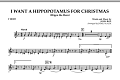 I Want A Hippopotamus For Christmas - F Horn