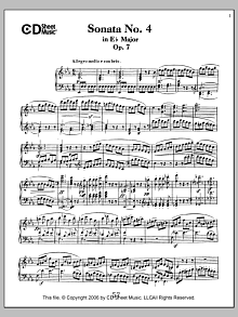 Sonata No. 4 In E-flat Major, Op. 7 