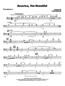 America, the Beautiful - 1st Trombone 