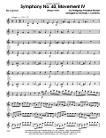 Symphony No. 40, Movement IV (Allegro Assai) - Bb Clarinet