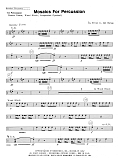 Mosaics For Percussion - Percussion 1