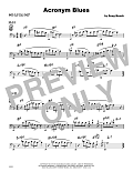 Acronym Blues - Solo Sheet - Trombone