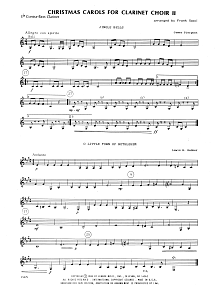 Christmas Carols For Clarinet Choir II - Bb Contra Bass Clarinet 