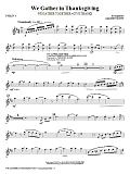 We Gather in Thanksgiving - Violin 1