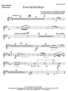 From The Rooftops - Bass Clarinet (sub. Tuba) 