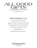 All Good Gifts - Percussion 1-3