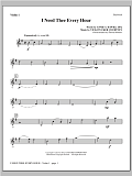 I Need Thee Every Hour - Violin 1
