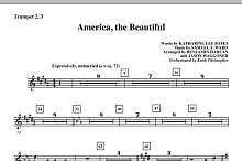 America, The Beautiful - Bb Trumpet 2,3 