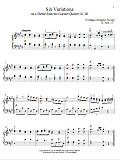 Six Variations on A Theme From The Clarinet Quintet, K. 581, K. Anh. 137