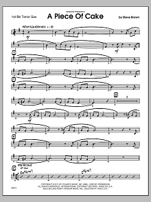 A Piece Of Cake - 1st Bb Tenor Saxophone 