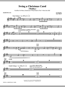 Swing A Christmas Carol (Medley) - Baritone Saxophone 